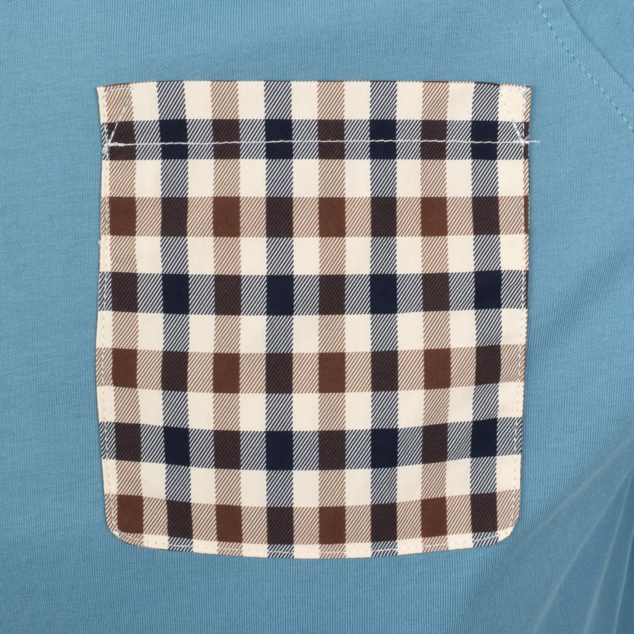 Image number 3 for Aquascutum Pocket T Shirt Blue