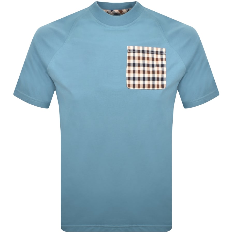 Image number 1 for Aquascutum Pocket T Shirt Blue