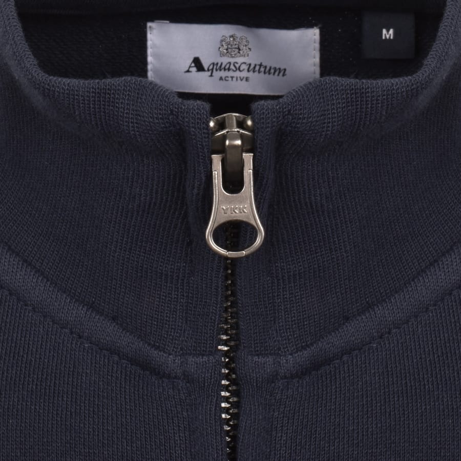 Image number 4 for Aquascutum Lamina Full Zip Sweatshirt Navy