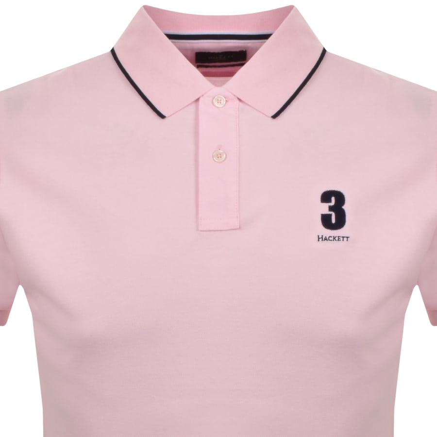 Image number 2 for Hackett Heritage Polo T Shirt Pink