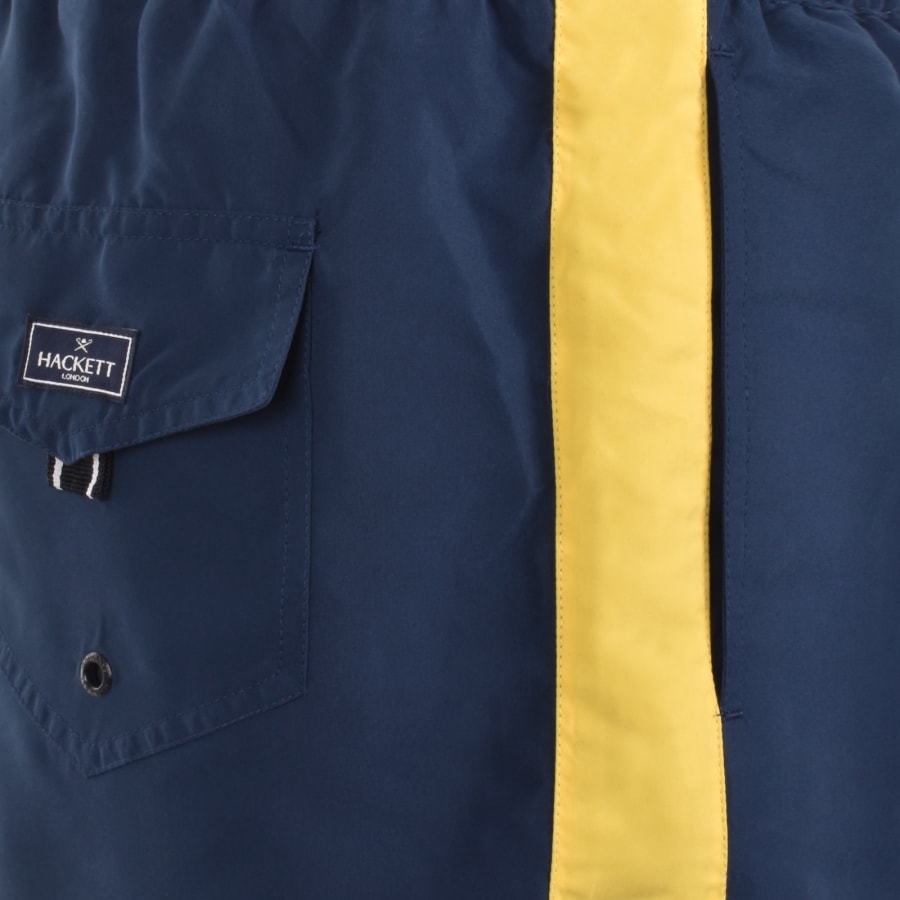 Image number 5 for Hackett Stripes Swim Shorts Blue