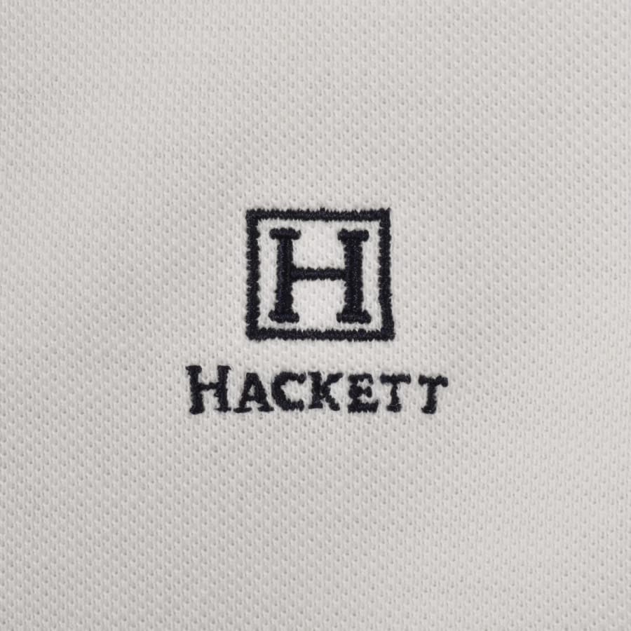 Image number 3 for Hackett Heritage Tipped Polo T Shirt White