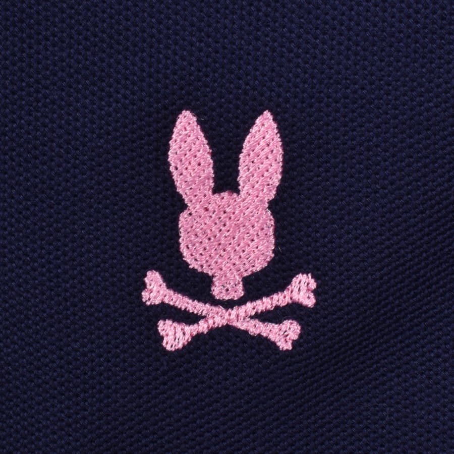 Image number 3 for Psycho Bunny Dax Pique Polo T Shirt Navy