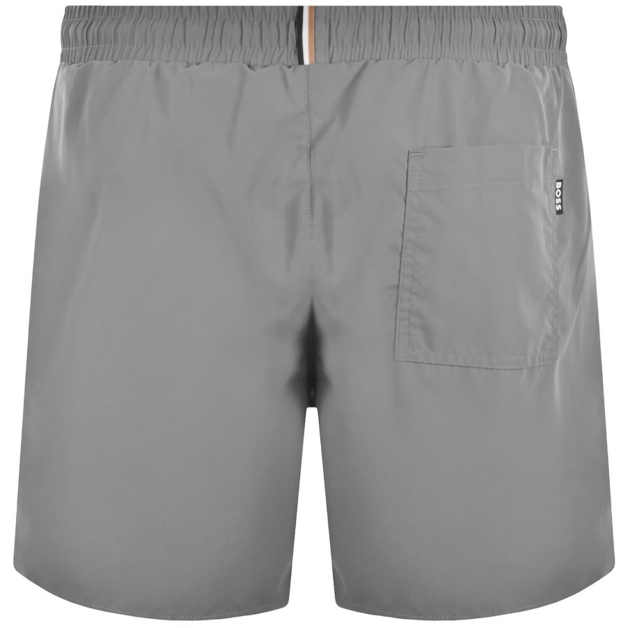 Image number 2 for BOSS Swordfish Swim Shorts Open Grey