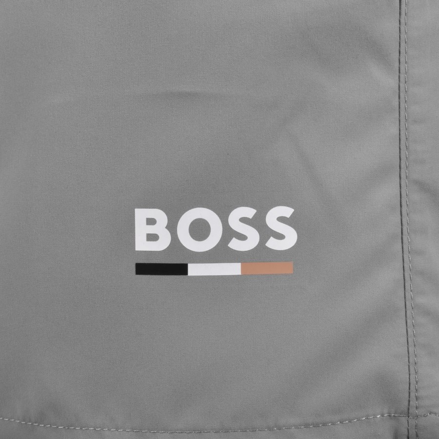Image number 3 for BOSS Swordfish Swim Shorts Open Grey