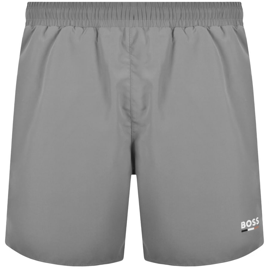 Image number 1 for BOSS Swordfish Swim Shorts Open Grey