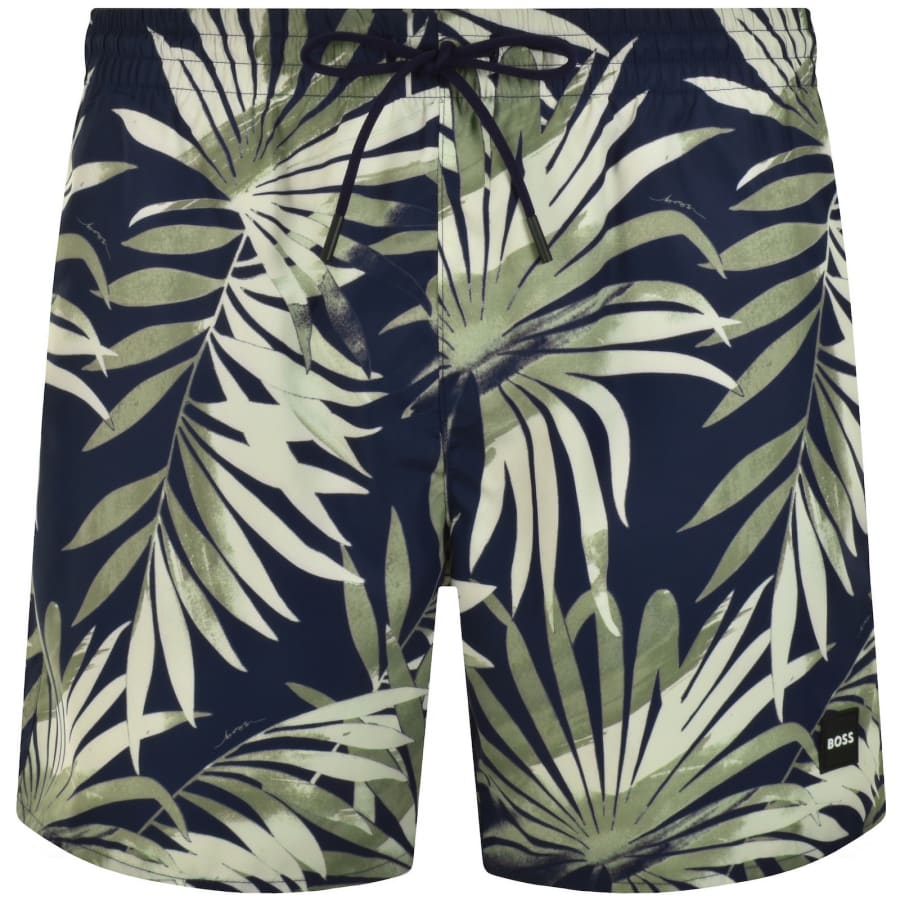 Image number 1 for BOSS Piranha Swim Shorts Navy