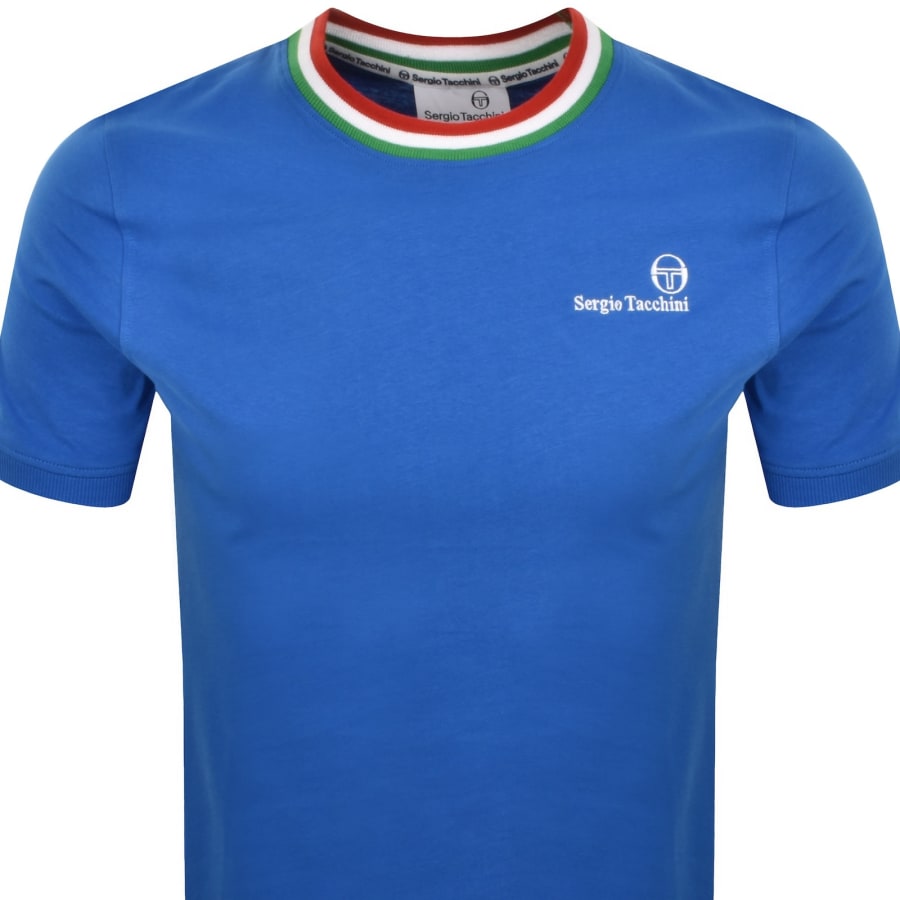 Image number 2 for Sergio Tacchini Rainer FC T Shirt Blue