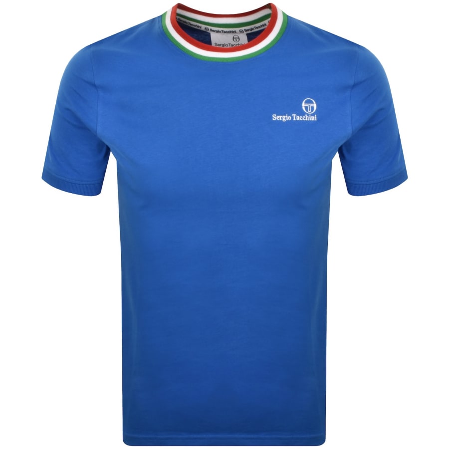 Image number 1 for Sergio Tacchini Rainer FC T Shirt Blue