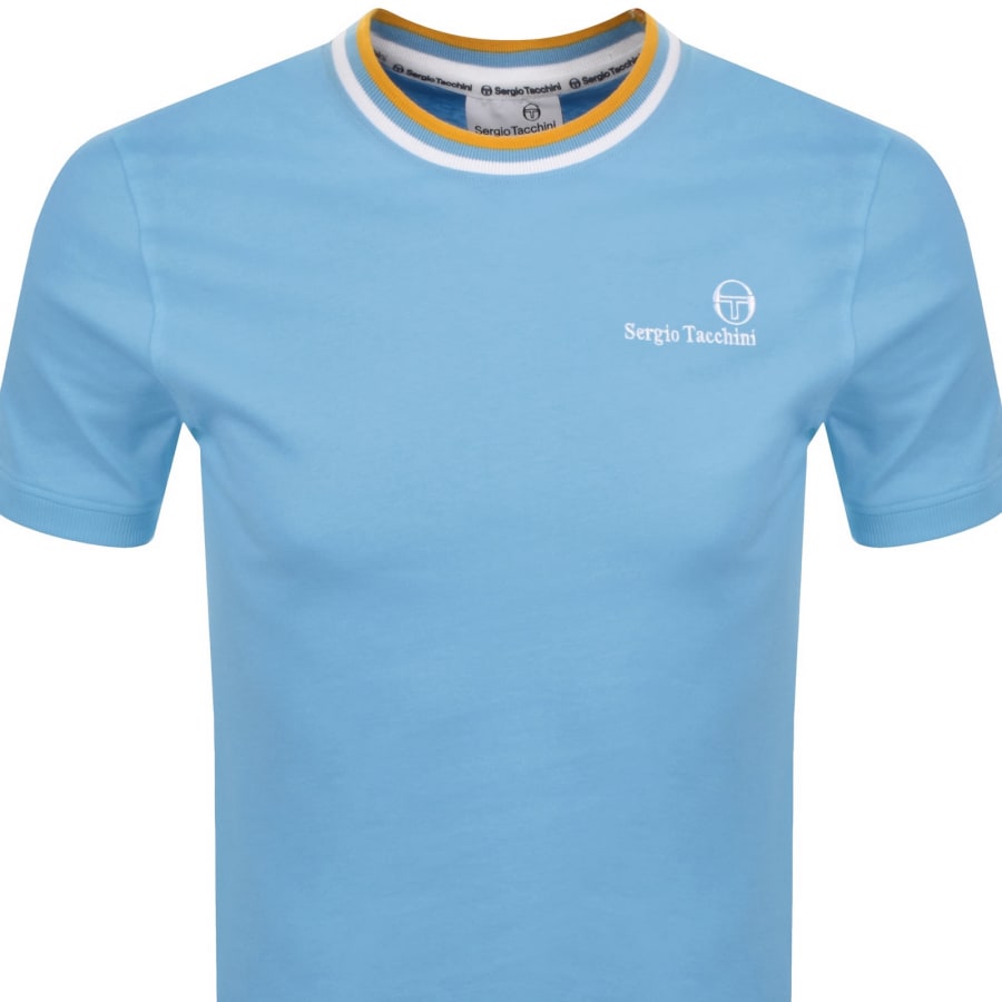 Image number 2 for Sergio Tacchini Rainer FC T Shirt Blue