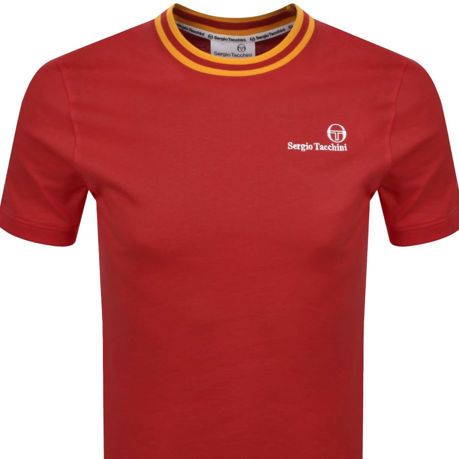 Image number 2 for Sergio Tacchini Rainer FC T Shirt Red