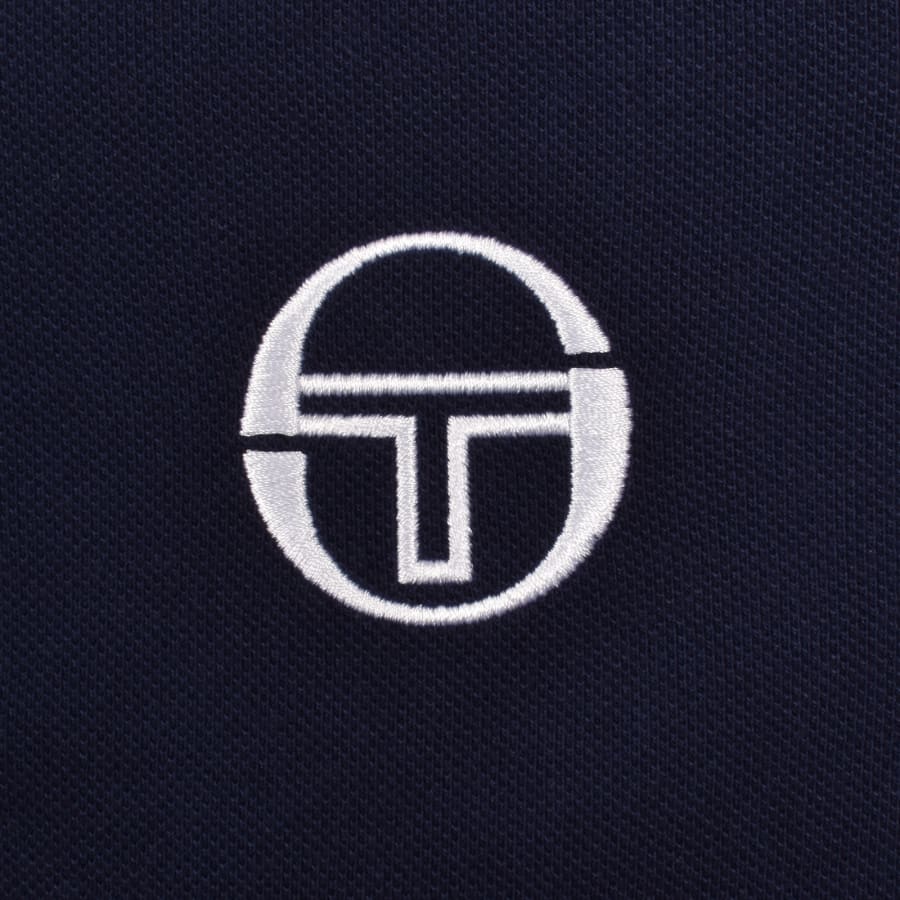 Image number 3 for Sergio Tacchini Cortona Polo T Shirt Navy