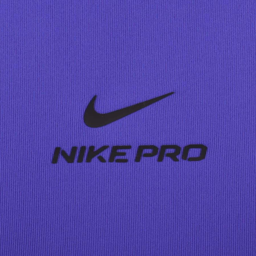 Image number 3 for Nike Pro Dri Fit Logo Vest Purple