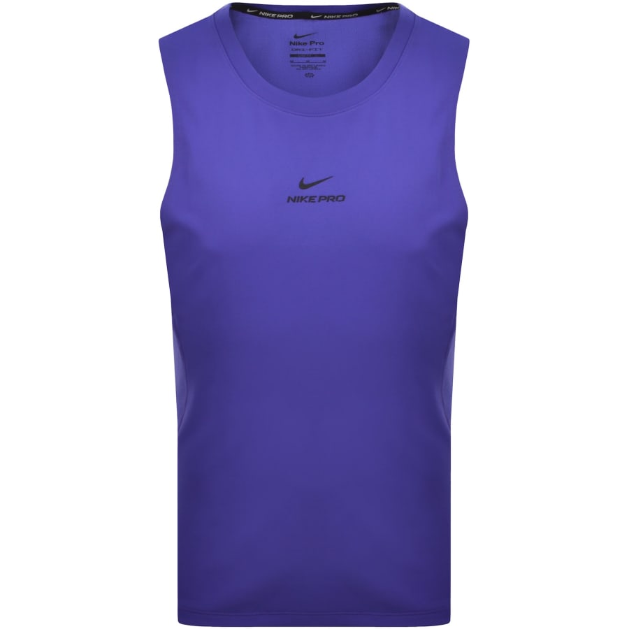 Image number 1 for Nike Pro Dri Fit Logo Vest Purple