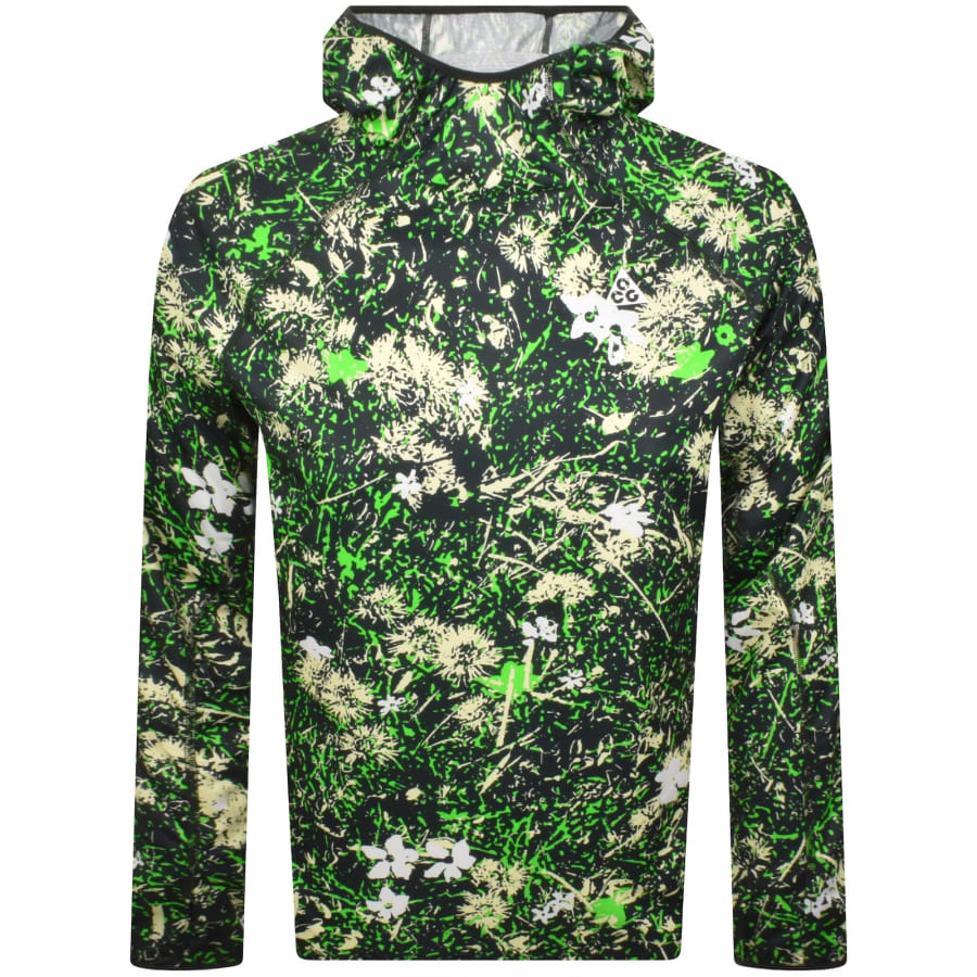 Image number 1 for Nike ACG Logo Hoodie Green