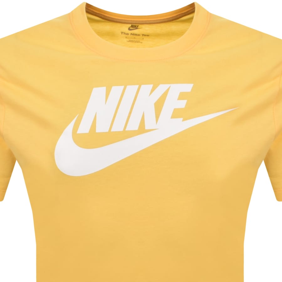 Image number 2 for Nike Icon Futura T Shirt Yellow