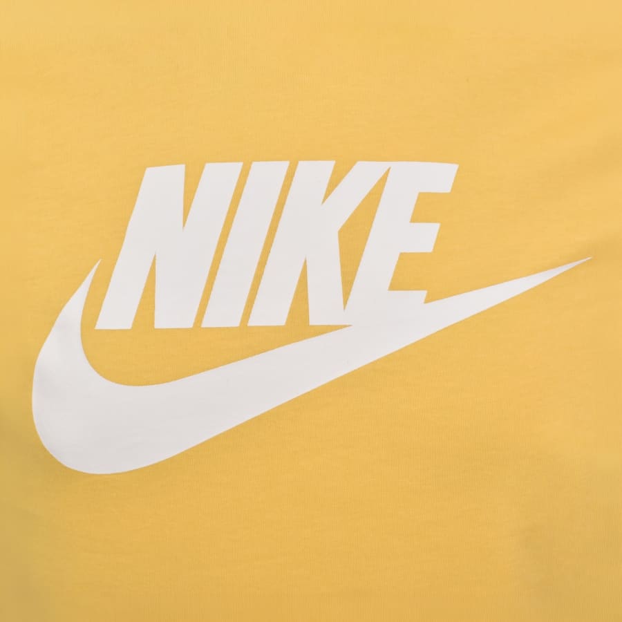Image number 3 for Nike Icon Futura T Shirt Yellow