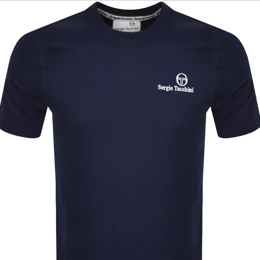 Image number 2 for Sergio Tacchini Felton T Shirt Navy