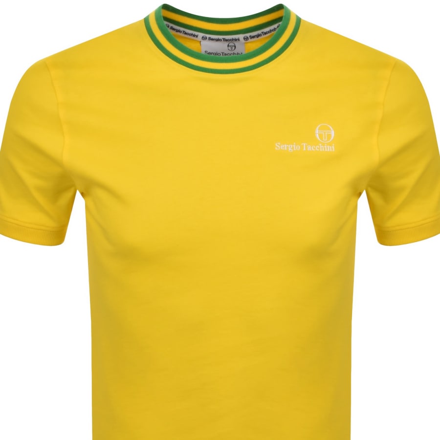 Image number 2 for Sergio Tacchini Rainer FC T Shirt Yellow