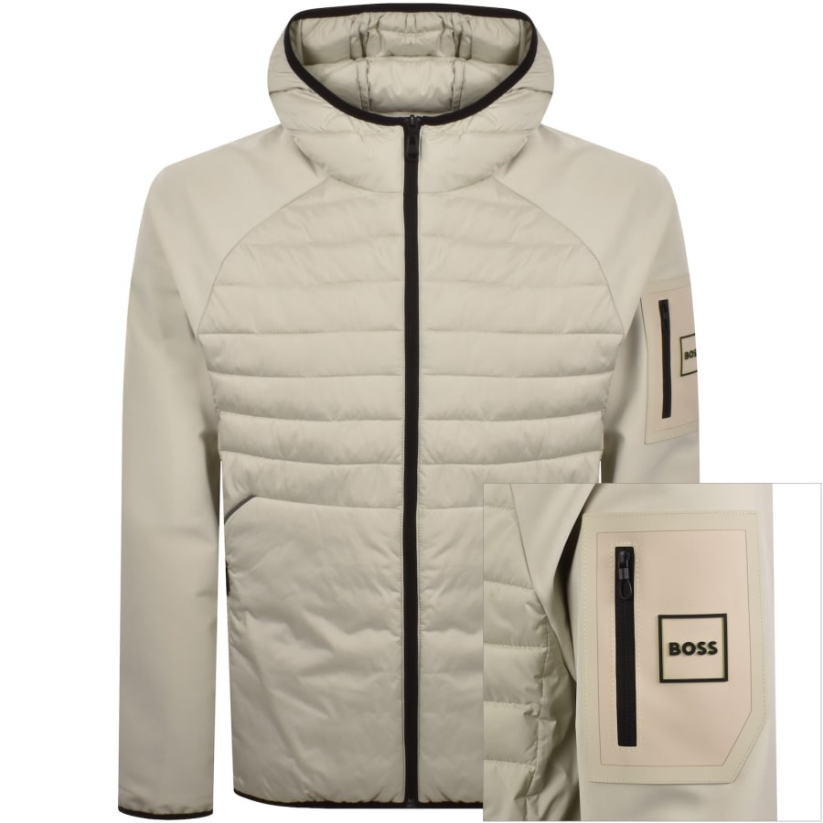 Image number 1 for BOSS Urbanex Hybrid Jacket Cream