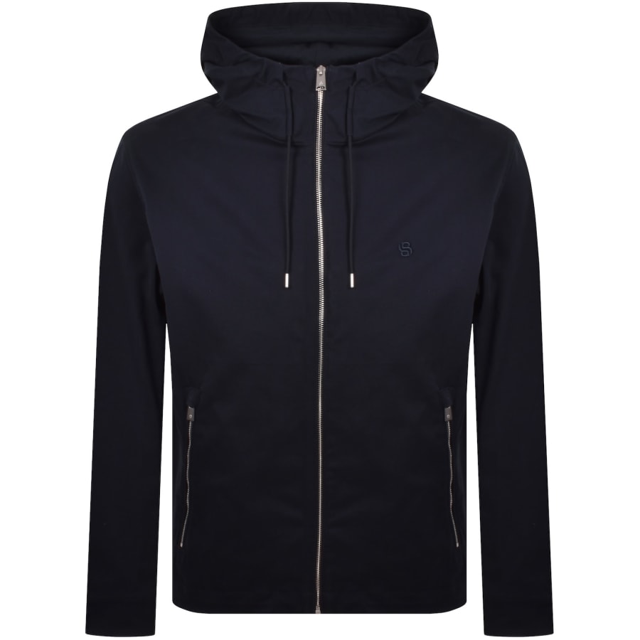 Image number 1 for BOSS Hooded Jacket Navy