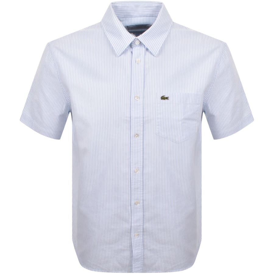 Image number 1 for Lacoste Short Sleeved Shirt Blue