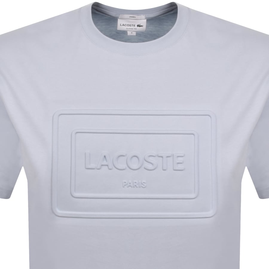 Image number 2 for Lacoste Embossed Logo T Shirt Blue