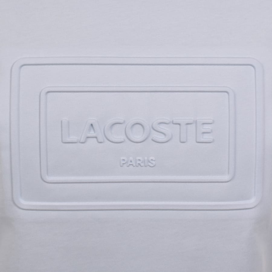 Image number 3 for Lacoste Embossed Logo T Shirt Blue