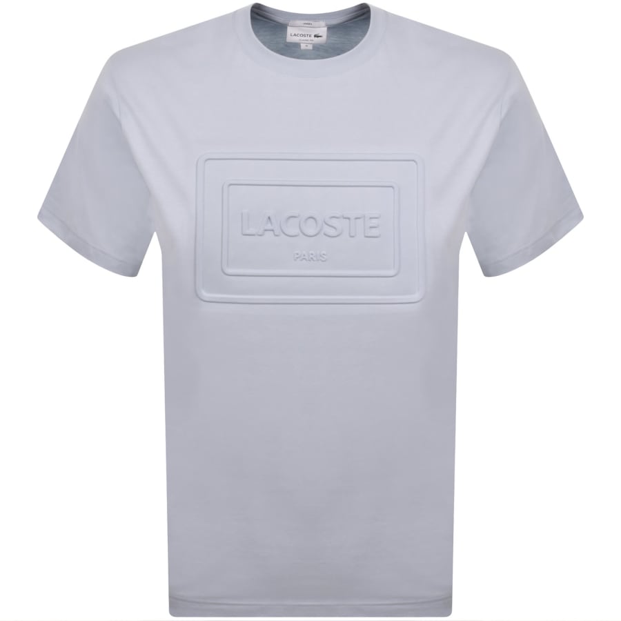 Image number 1 for Lacoste Embossed Logo T Shirt Blue