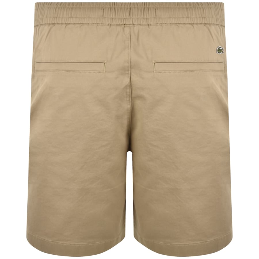Image number 2 for Lacoste Stretch Cotton Shorts Beige