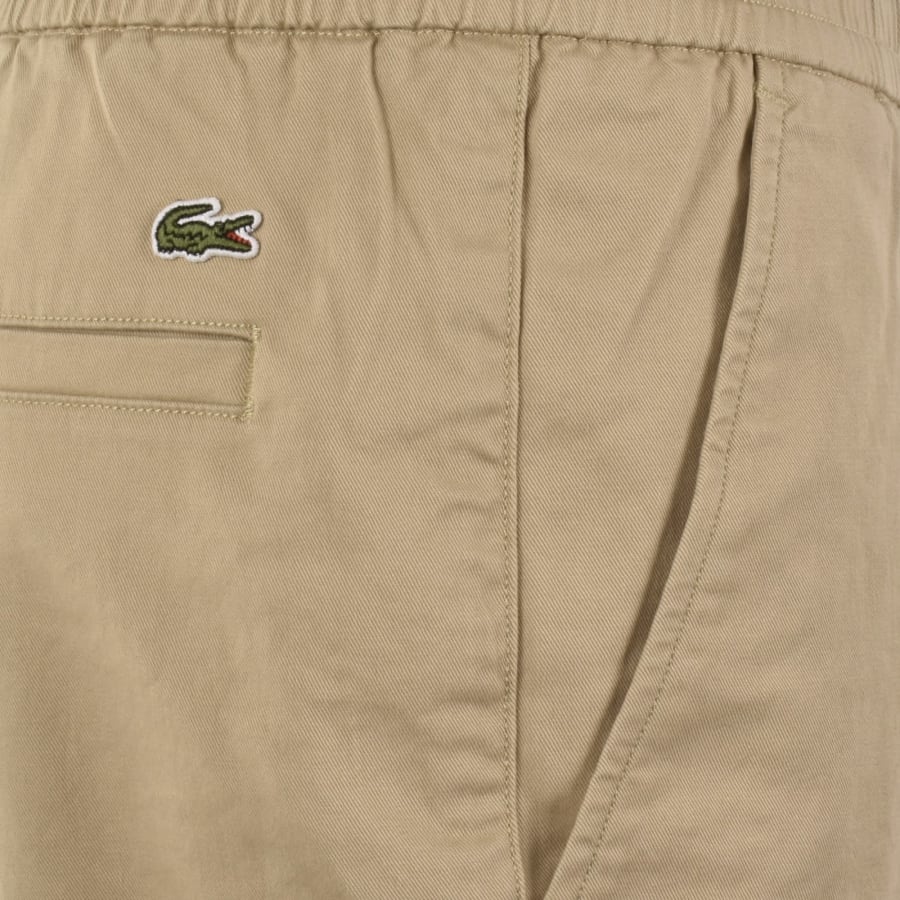 Image number 3 for Lacoste Stretch Cotton Shorts Beige