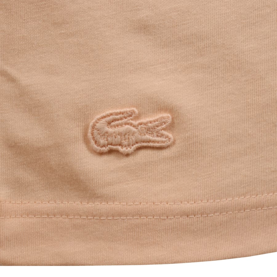Image number 4 for Lacoste Printed Logo T Shirt Orange
