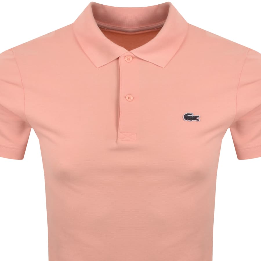Image number 2 for Lacoste Core Essentials Polo Coral Pink