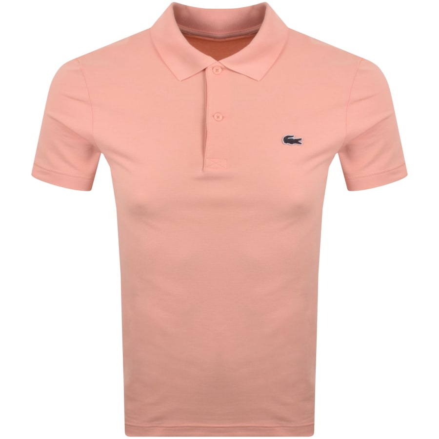 Image number 1 for Lacoste Core Essentials Polo Coral Pink