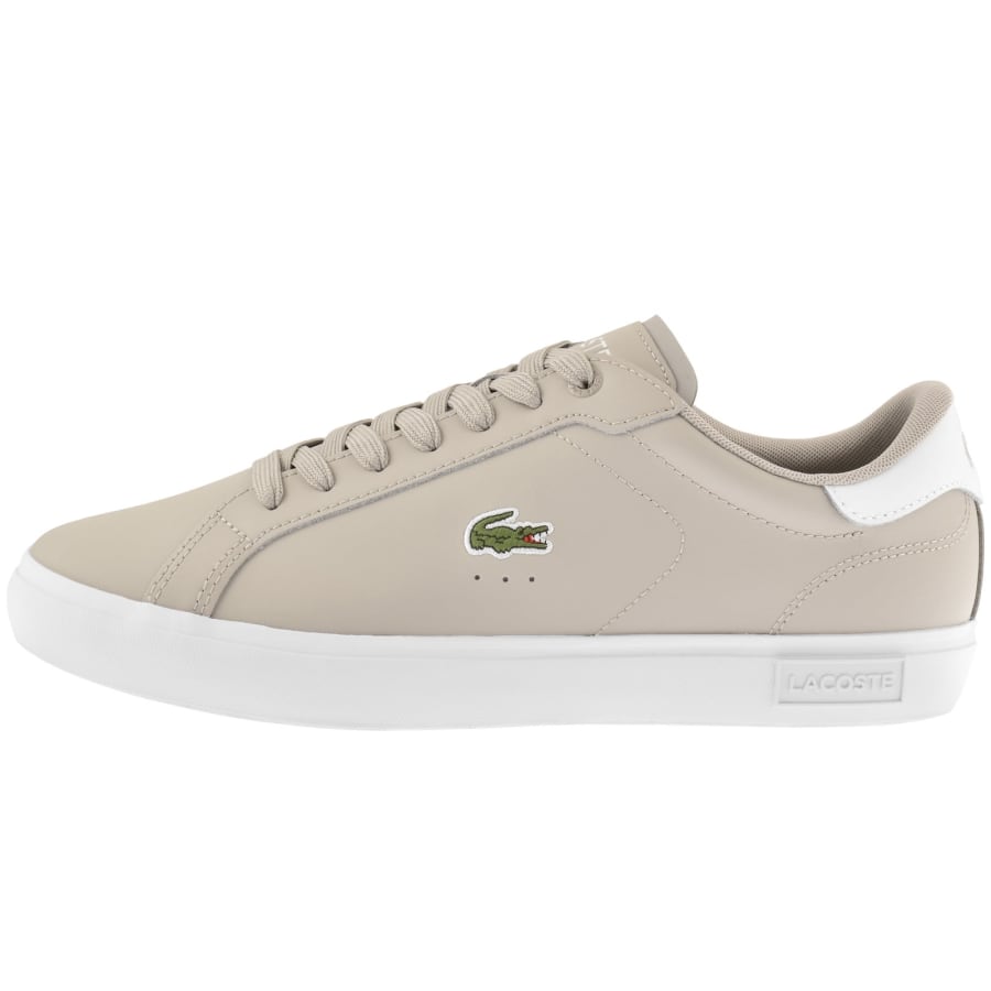 Image number 1 for Lacoste Powercourt 125 2 Trainers Beige