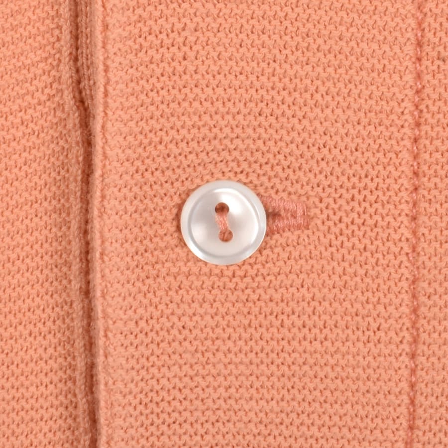 Image number 4 for Lacoste Knit Polo Shirt Coral Orange