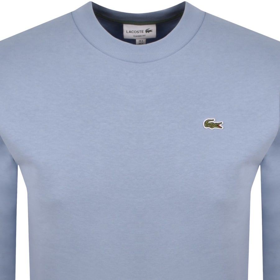 Image number 2 for Lacoste Crew Neck Sweatshirt Blue