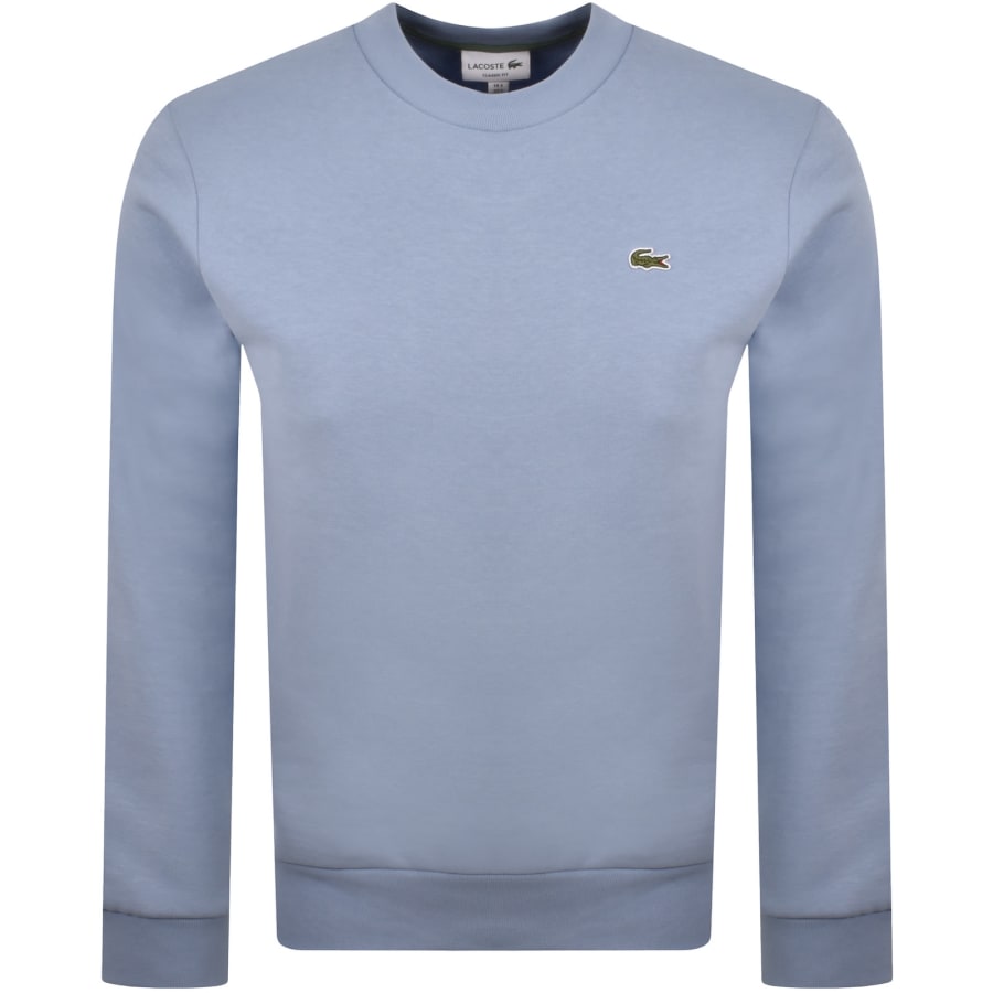 Image number 1 for Lacoste Crew Neck Sweatshirt Blue