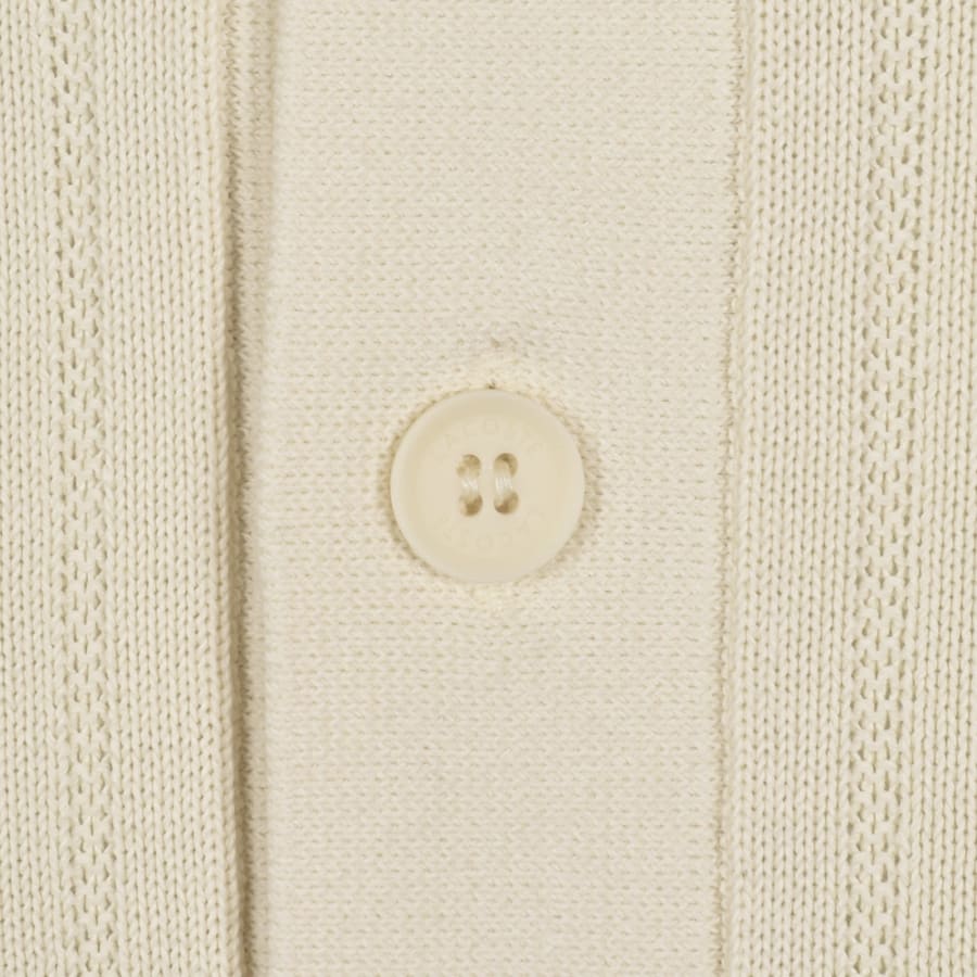 Image number 4 for Lacoste Knit Polo Shirt Cream