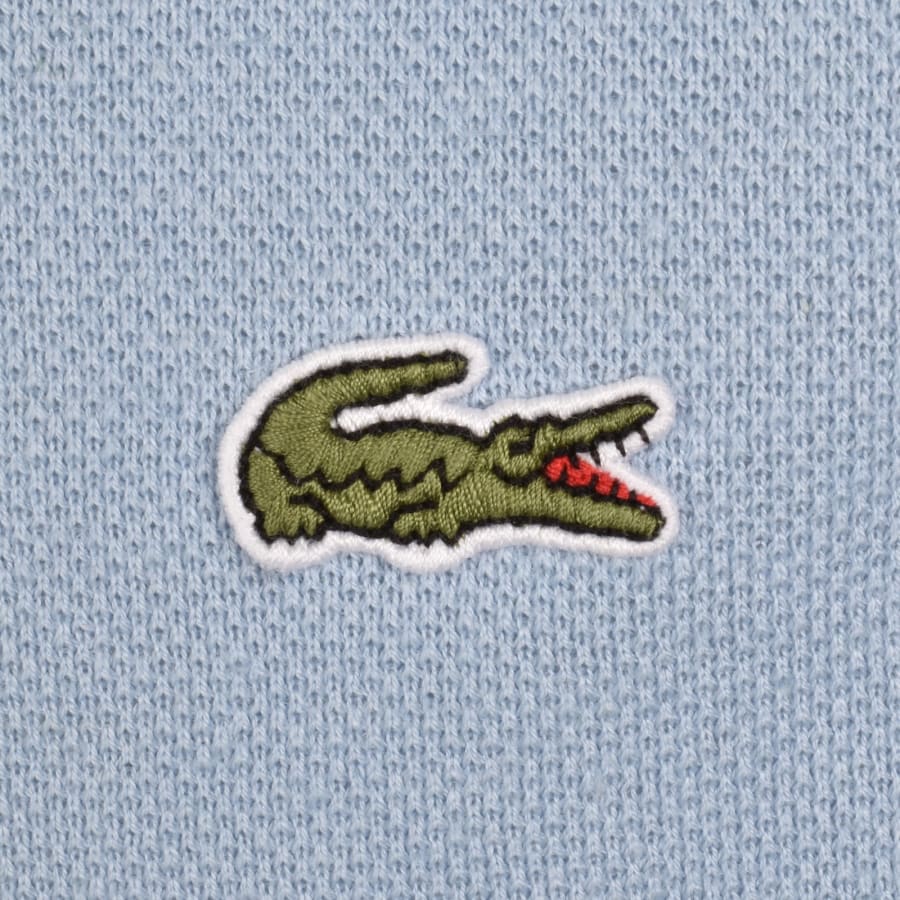 Image number 3 for Lacoste Crew Neck Pique T Shirt Light Blue