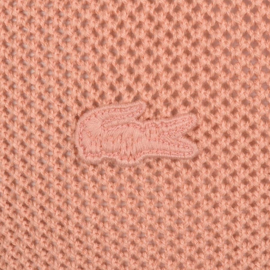 Image number 3 for Lacoste Short Sleeve Jumper Orange