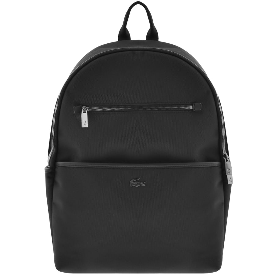 Image number 1 for Lacoste Logo Backpack Black