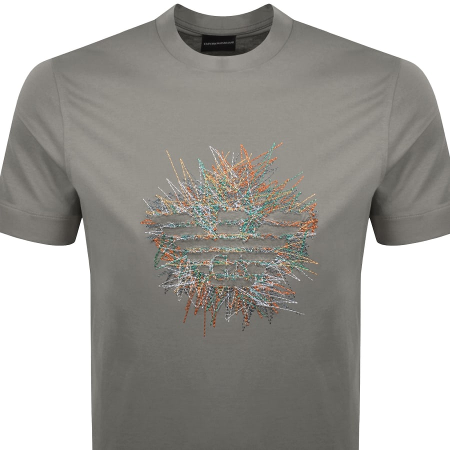 Image number 2 for Emporio Armani Logo T Shirt Grey