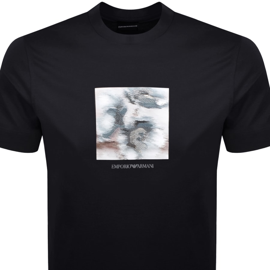 Image number 2 for Emporio Armani Logo T Shirt Navy