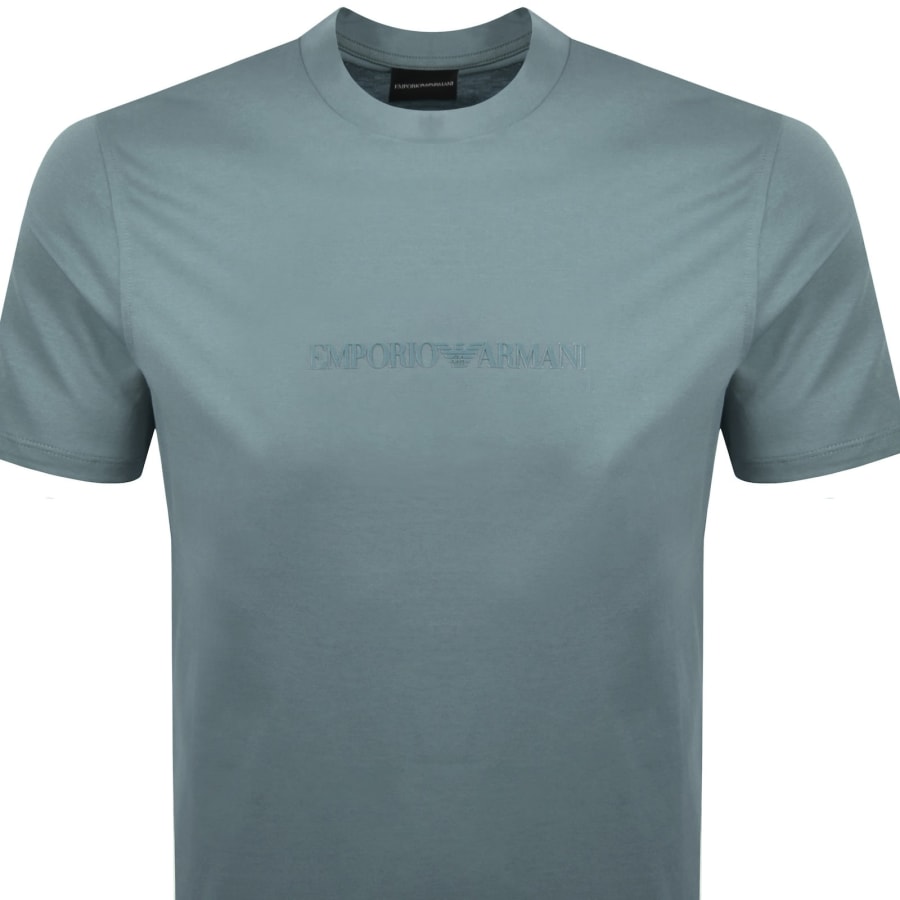 Image number 2 for Emporio Armani Logo T Shirt Blue