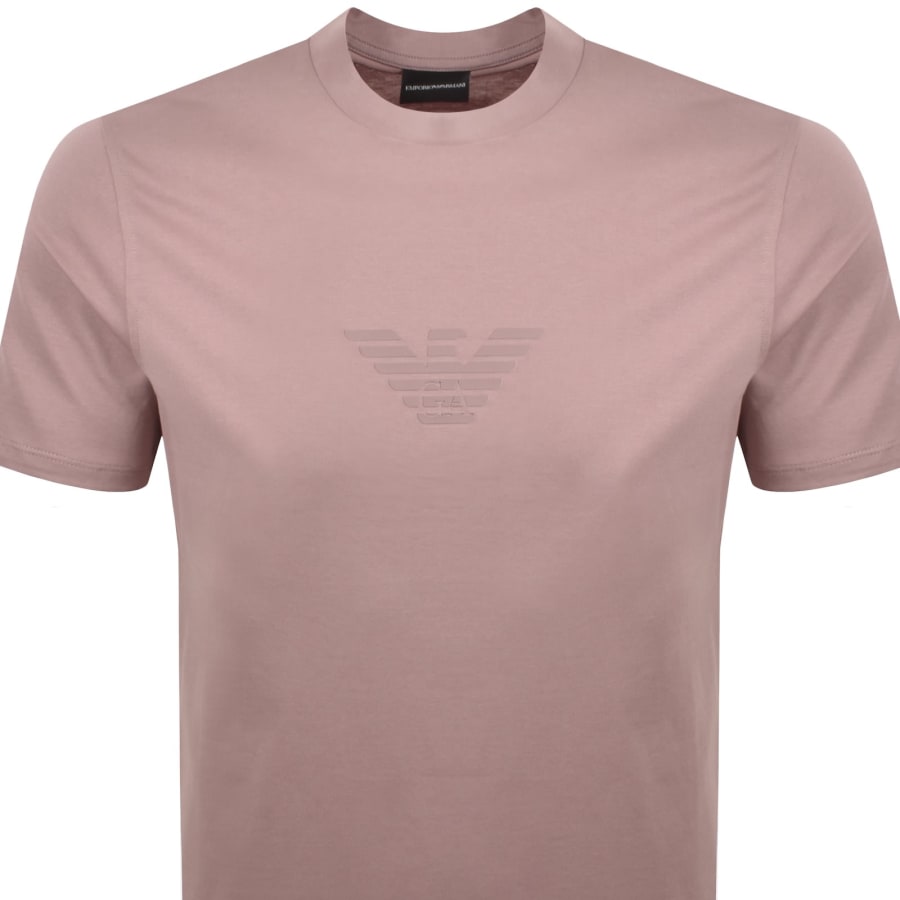 Image number 2 for Emporio Armani Logo T Shirt Pink