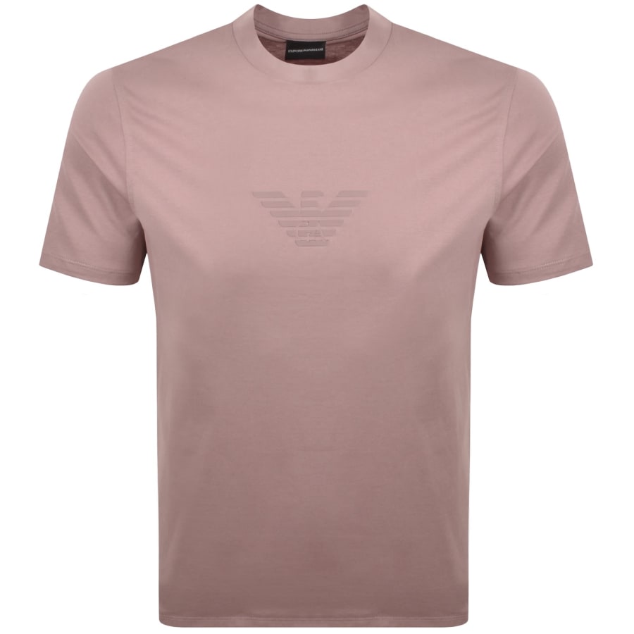 Image number 1 for Emporio Armani Logo T Shirt Pink