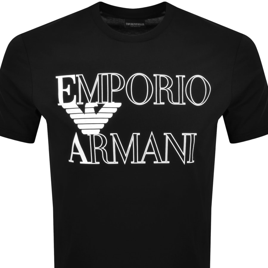 Image number 2 for Emporio Armani Logo T Shirt Black