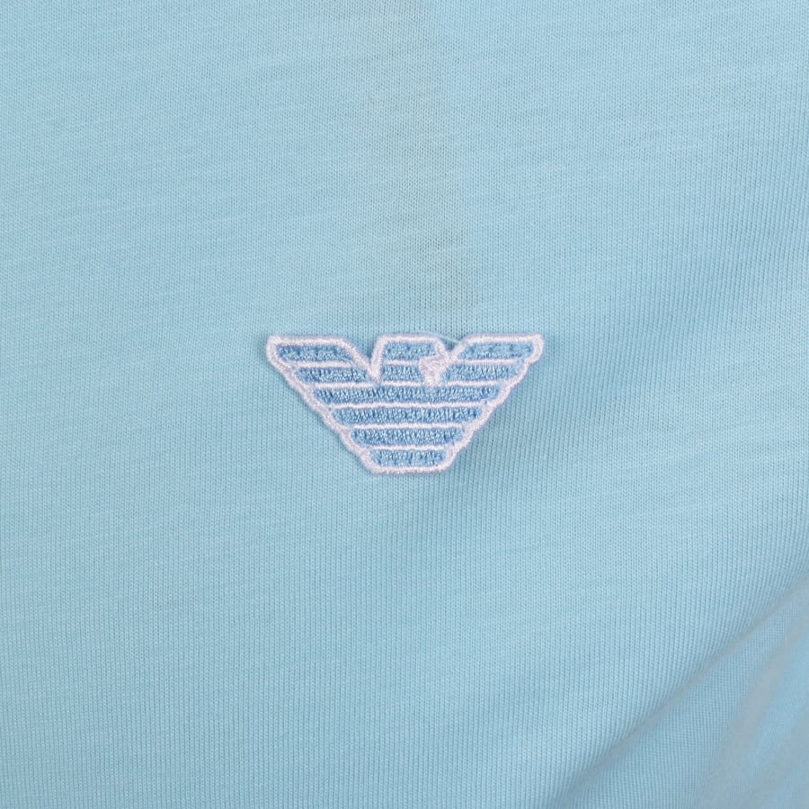 Image number 3 for Emporio Armani Short Sleeved Polo T Shirt Blue