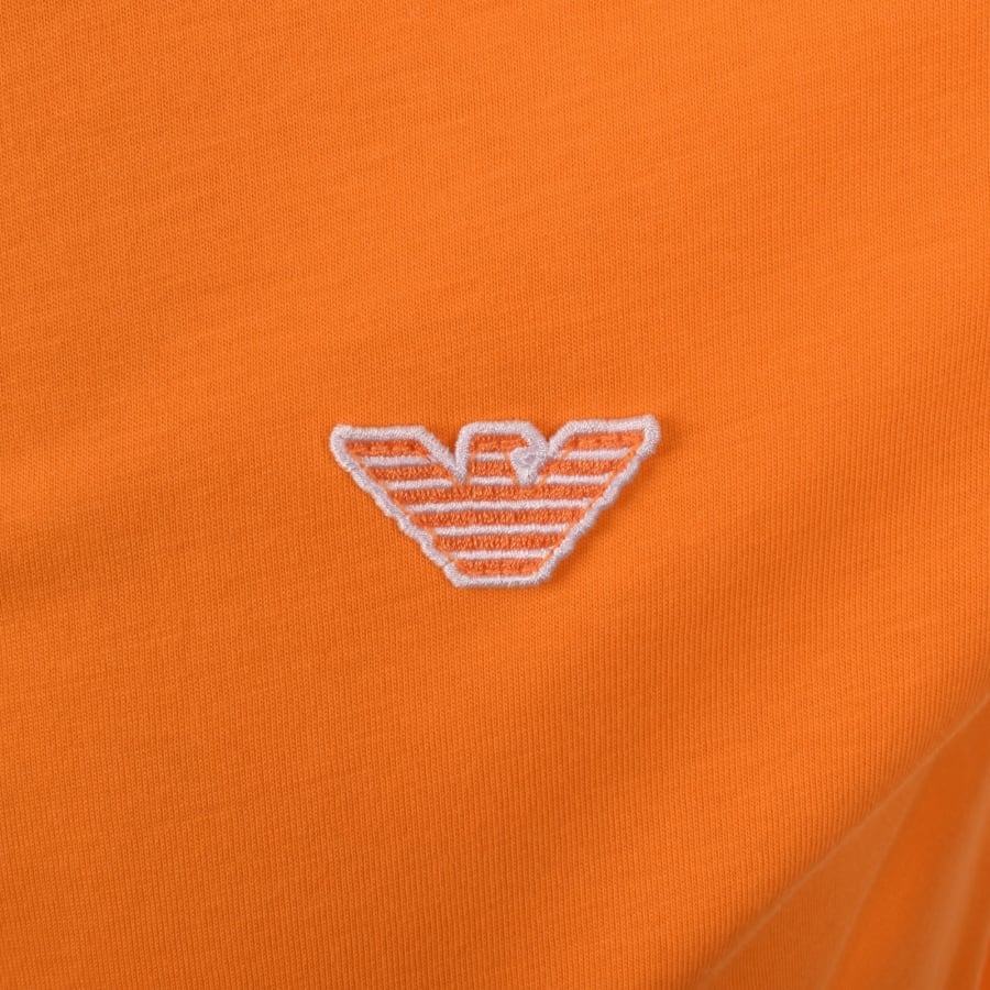 Image number 3 for Emporio Armani Short Sleeved Polo T Shirt Orange